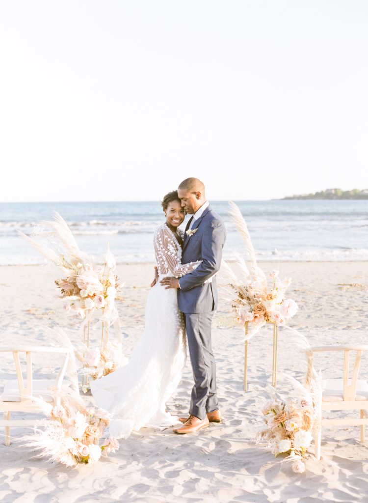 A small and intimate wedding for just 25 guests with luxury details hosted in New England in Newport, RI.